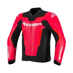 Alpinestars GP Force V2 Air Leather Jacket Red/Red Fluo