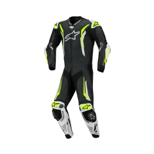 Alpinestars GP Tech V5 1PC Leather Suit Black/White/Yellow Fluo