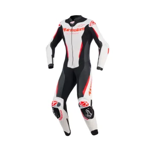 Alpinestars Stella GP-R7 1PC Leather Suit White/Black/Red Fluo