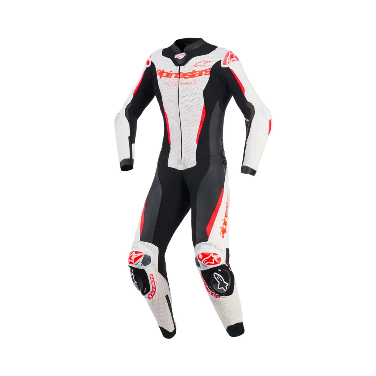 Alpinestars Stella GP-R7 1PC Leather Suit White/Black/Red Fluo