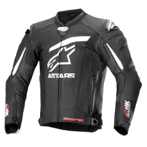 Alpinestars GP Plus R V4 Rideknit Leather Jacket Black/ White