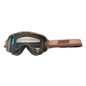 Shoei J-O2 Ariete Wabi Goggles Brown/Brown Strap