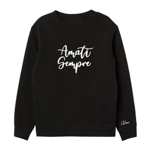 Amati sempre logo bianco | Felpa