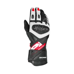 Spidi Carbo Fit Leather Gloves Black/Red/White