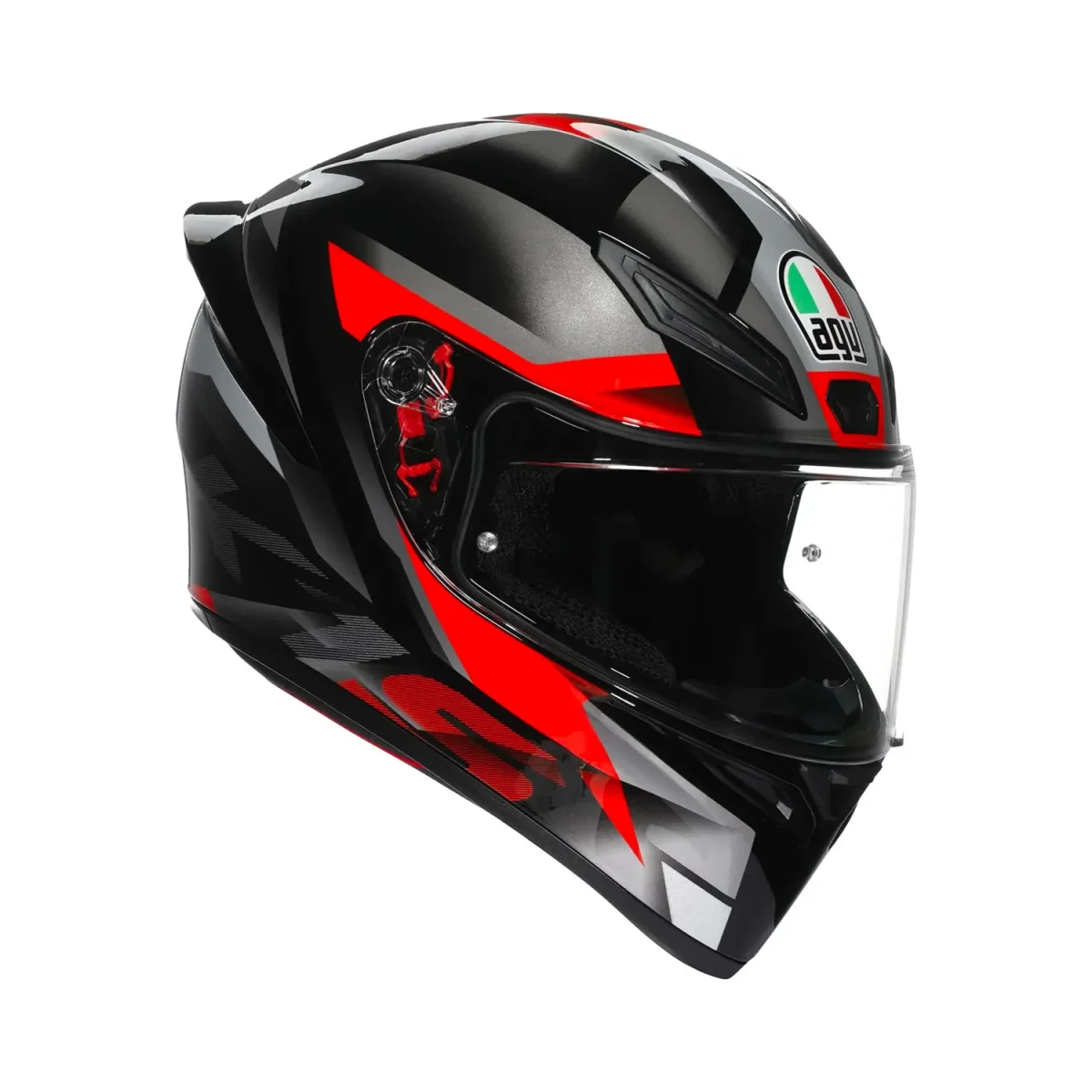 Agv K1 S E22.06 Helmet Fastlap Black/Grey/Red Gloss - immagine 2
