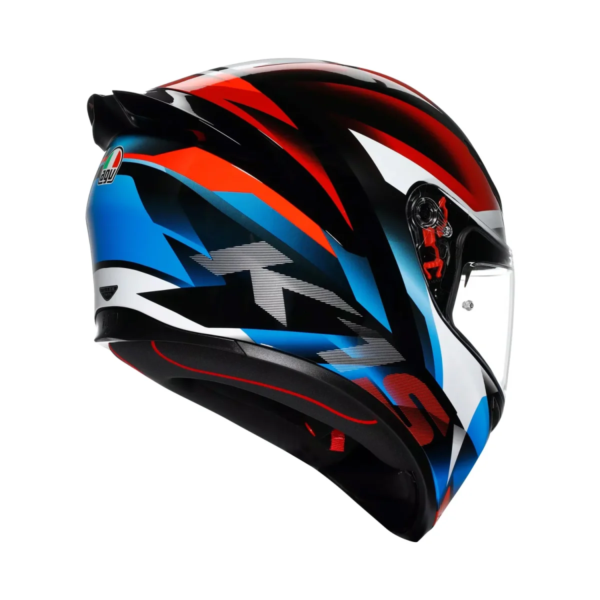 Agv K1 S E22.06 Helmet Fastlap Black/Red/Blue Gloss - immagine 4