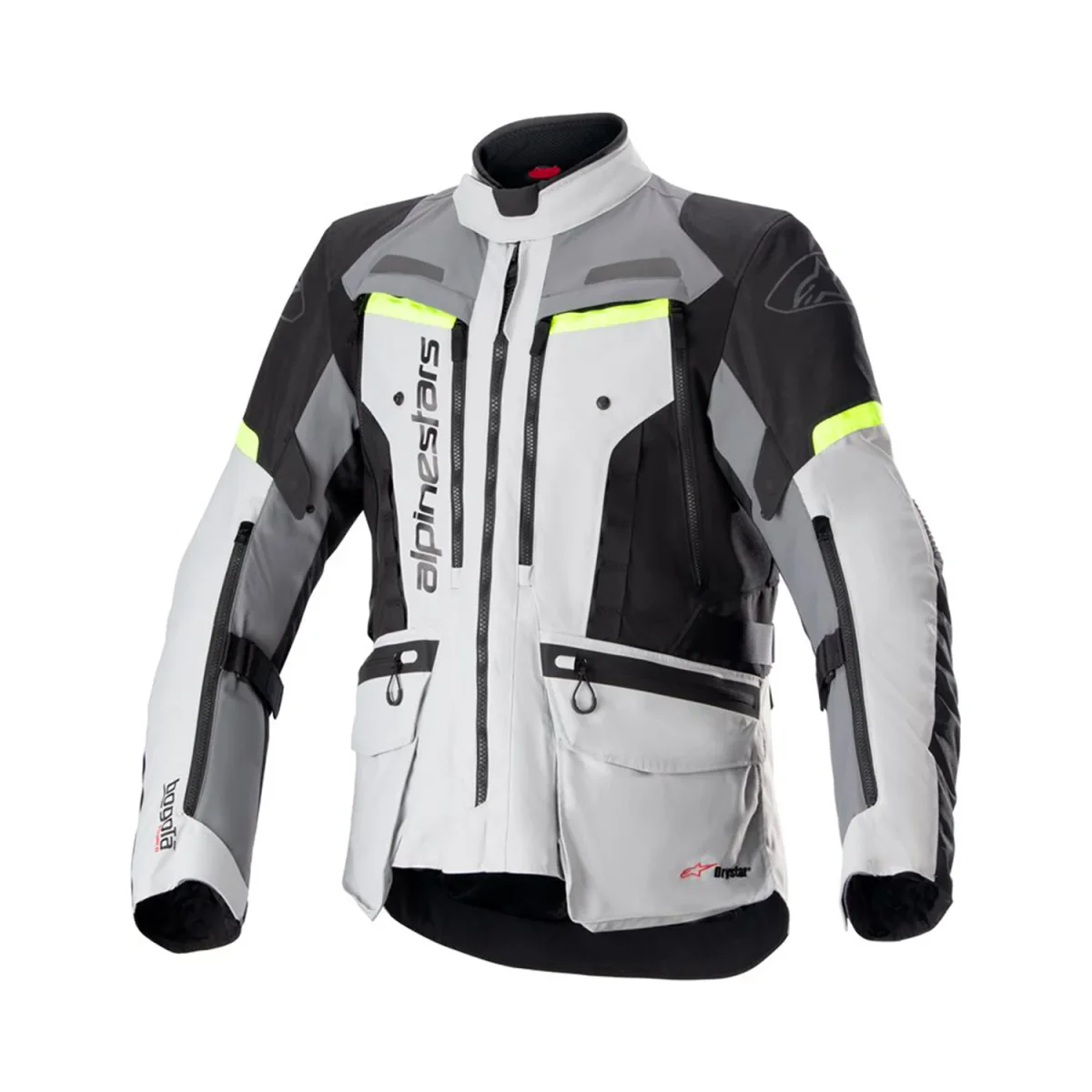 Alpinestars Bogota' Pro Drystar Jacket Ice Gray/ Dark Gray/ Yellow Fluo