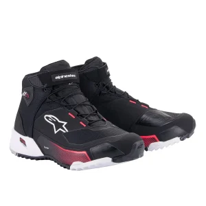 Alpinestars CR-X Women's Drystar Riding Shoes Black/ White/ Diva Pink