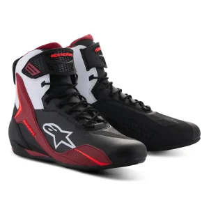 Alpinestars Faster-4 Shoes Black/White/Dark Red