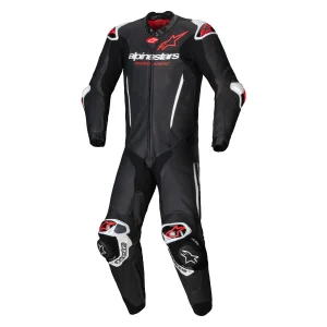 Alpinestars GP-R7 1PC Leather Suit Black/White/Red Fluo