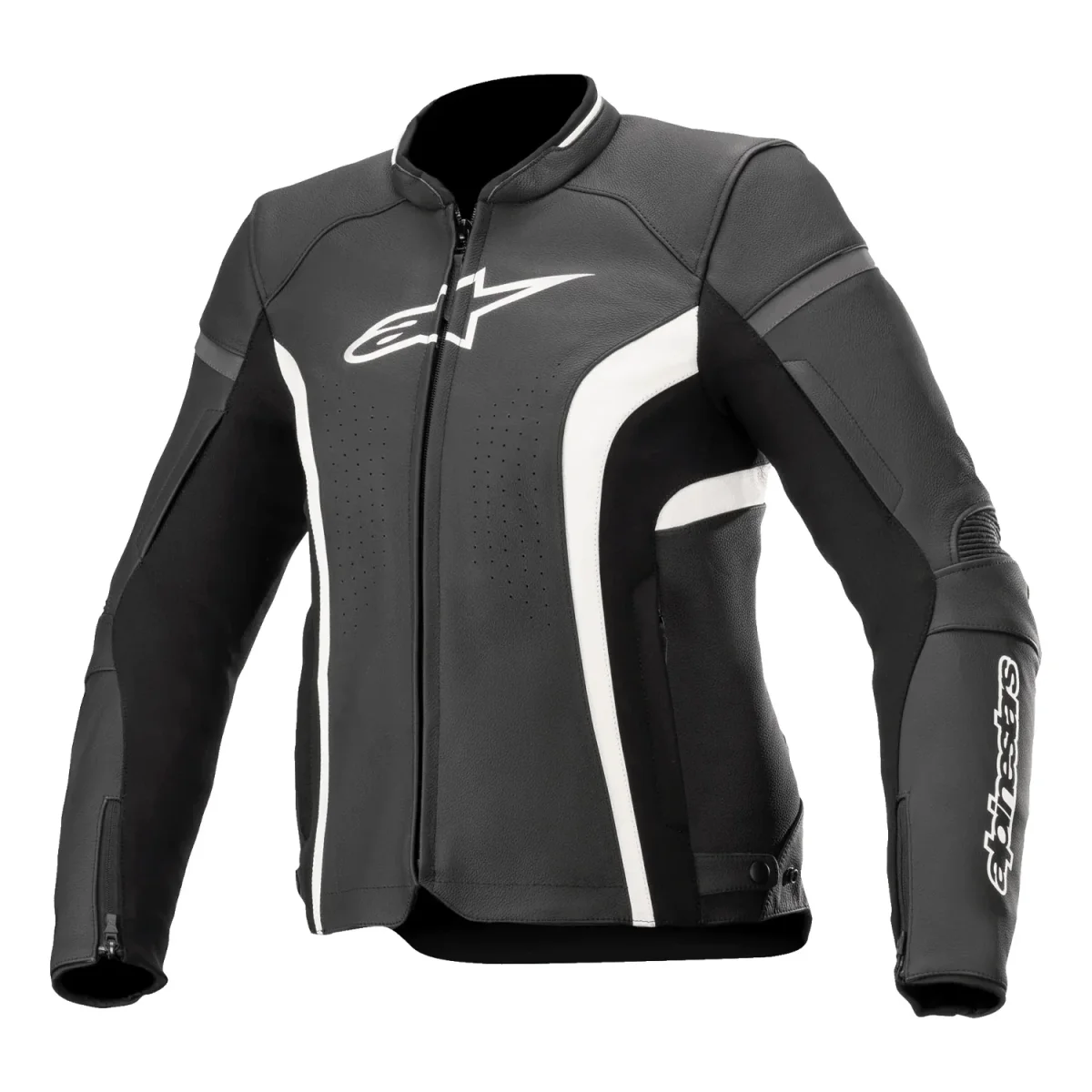 Alpinestars Stella Kira V2 Leather Jacket Black/ White - immagine 2