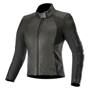 Alpinestars Stella Vika V2 Women's Leather Jacket Black/ Black