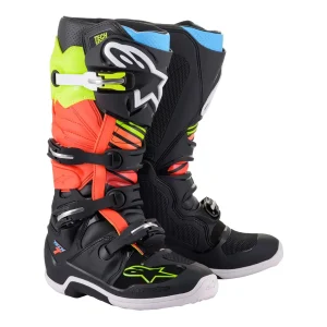 Alpinestars Tech 7 Boots Black/ Yellow Fluo/ Red Fluo