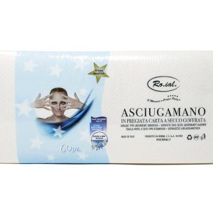 60 Asciugamani Monouso in carta a secco Roial