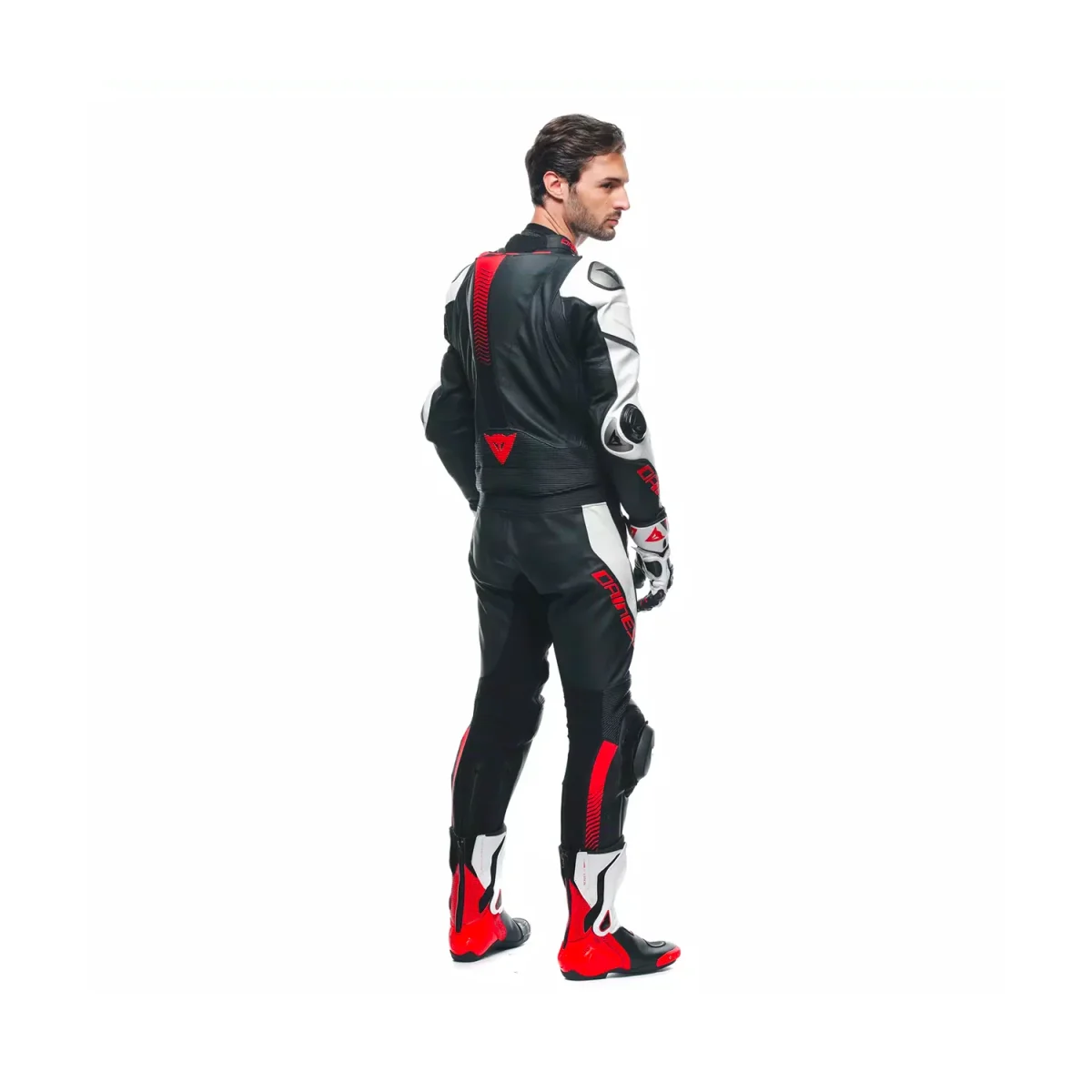 Dainese Laguna Seca 5 2PC Leather Suit Black/Black/Lava Red - immagine 5