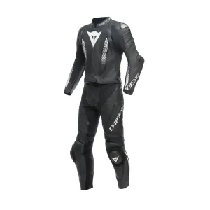 Dainese Laguna Seca 5 2PC Leather Suit Black/Black/White