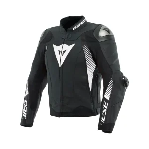 Dainese Super Speed 4 Leather Jacket Black Matt/White