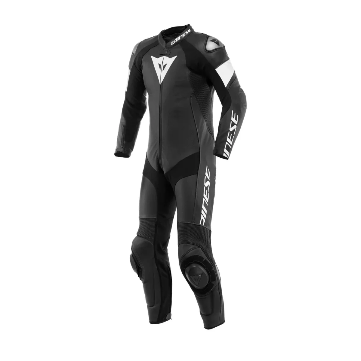 Dainese Tosa 1PC Leather Suit Perforated Black/Black/White - immagine 2