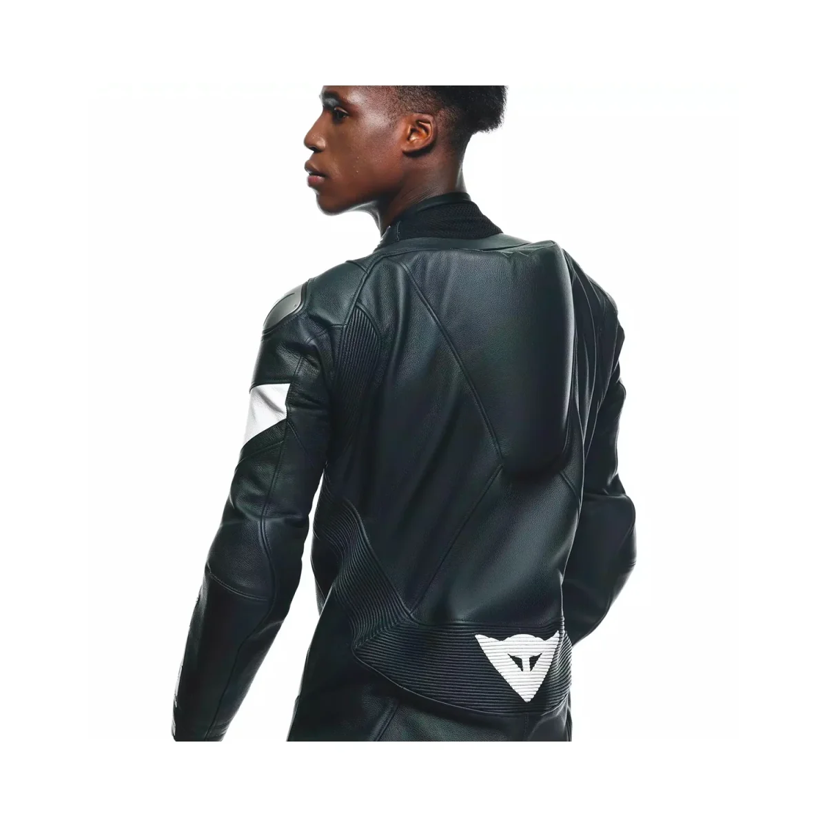 Dainese Tosa 1PC Leather Suit Perforated Black/Black/White - immagine 5