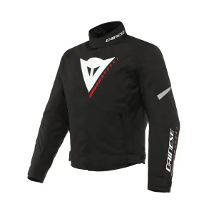 Dainese Veloce D-Dry Jacket Black/ White/ Lava-red