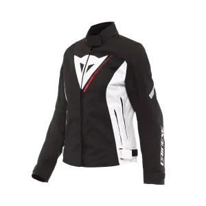 Dainese Veloce Lady D-Dry Jacket Black/White/Lava Red