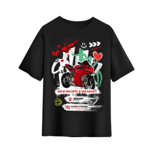 T-Shirt Fuori&Strada Evento Ducati 2025 Graphic Green/Red