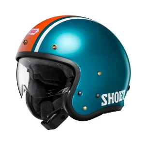Shoei J-O2 Helmet Aventure TC-2 Blue/Orange Gloss