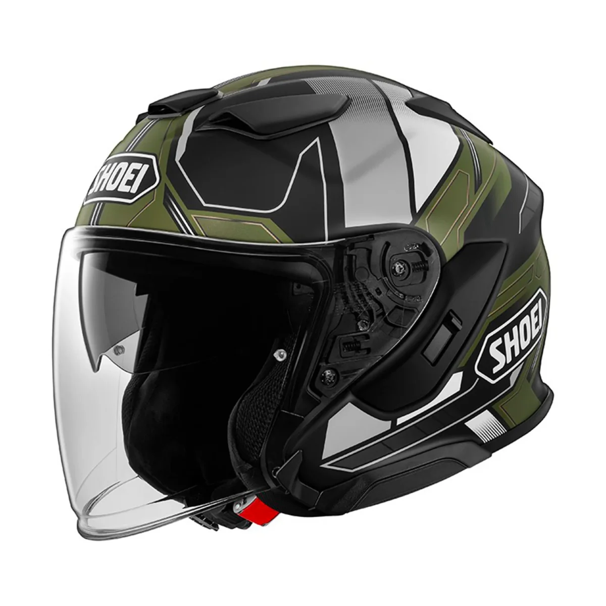 Shoei J-Cruise 3 Helmet Whizzy TC-11 Black/Grey/Green Matt - immagine 2